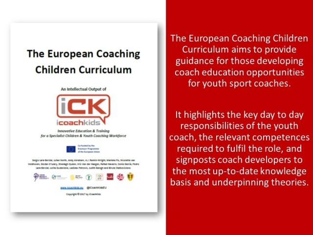 iCoachKids Releases The European Coaching Children Curriculum