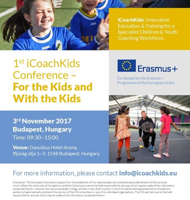 1st iCoachKids Conference – For the Kids and With the Kids