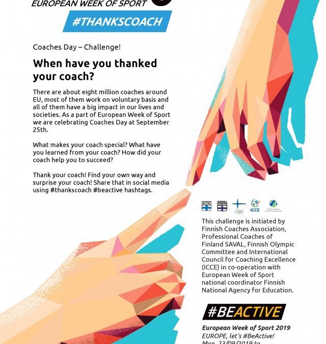 Thank your Coach! – CALL TO ACTION