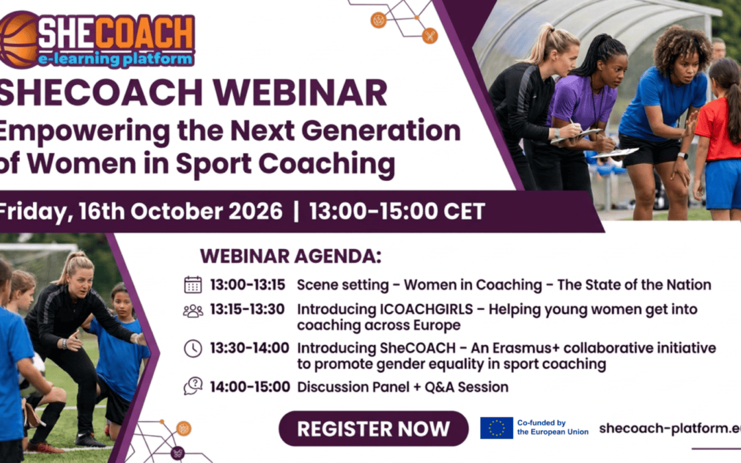 SheCOACH project online conference to spotlight progress and highlight future priorities in gender equality and women in coaching